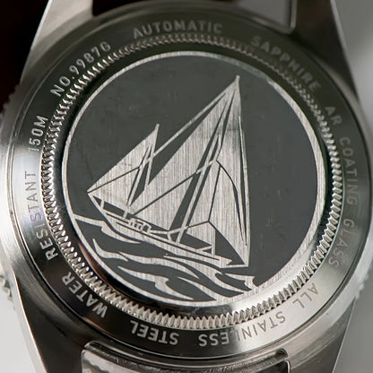 40mm Diver Watch Texture Men's Watches Automatic Mechanical Sapphire Waterproof 150 Meters Luminous Comes With Rubber Strap