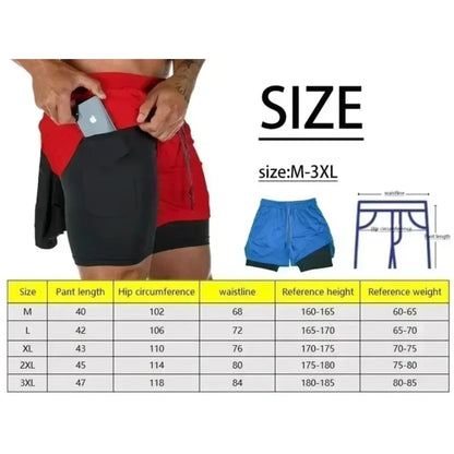 Dragon Ball Peripheral Printing Double-layer Shorts GOKU 2025 American Sports Comfortable Summer Men's Loose Breathable Pants