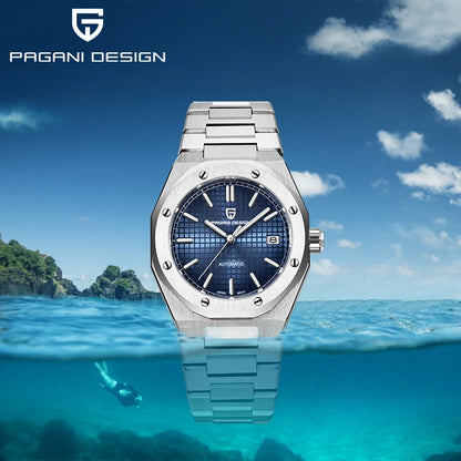 PAGANI DESIGN MIYOTA 8215 Men Automatic Mechanical Watches 40MM Sapphire Stainless Steel Waterproof Luminous Wrist Watch
