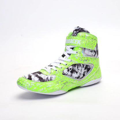 2026 New Arrival Boxing Sport Shoes Youth Wearable Wrestling Shoes Men Indoor Fighting Shoes Non-Slip Men’s Boxing Sneakers