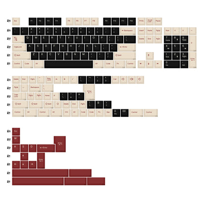 KBDiy 174 Keys Retro GMK GMK Hammerhead Dark PBT Keycap Double Shot Cherry Profile Key Caps For MX Switches Mechanical Keyboard