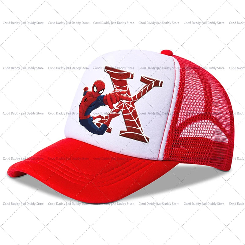 Spiderman Children Baseball Cap Kawaii Cartoon Printed Cap Boys Girls Outdoor Sports Sun Hat Adjustable Peaked Cap Kids Gifts