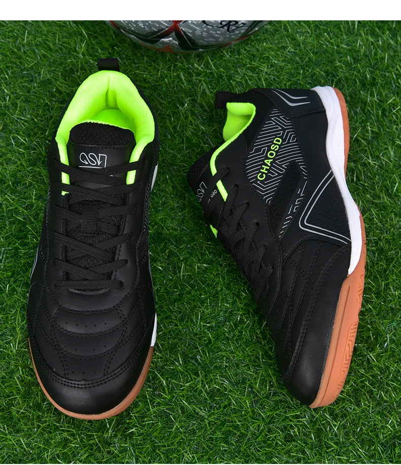 Crampons de football professionnels pour hommes, antidérapants, pour entraînement de Futsal, résistants à l'usure, ultralégers, pour l'extérieur et l'intérieur, baskets unisexes