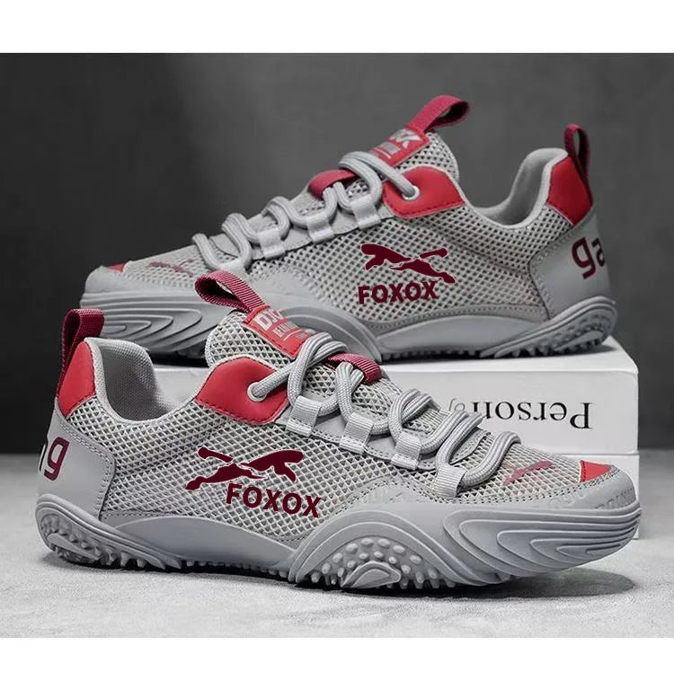 Men's Breathable Running Shoes Lightweight Mesh Upper Comfortable Soft Sole Sporty Casual Sneakers Trendy Summer Footwear
