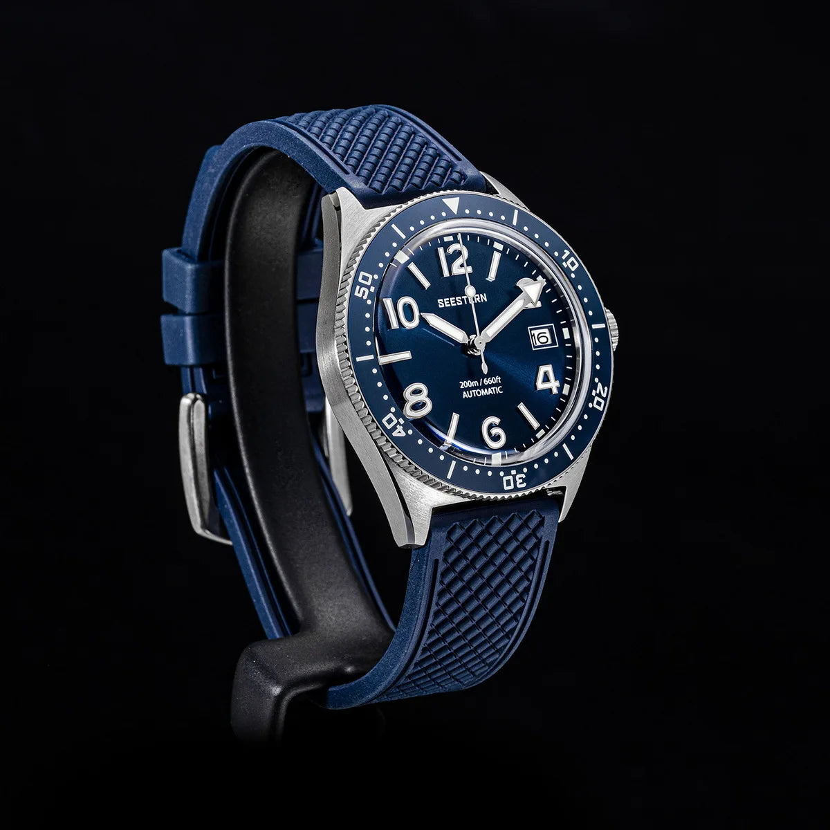 SEESTERN Diver Men Watch Automatic Mechanical Wristwatches NH35 Movement Ceramic Bezel 20Bar Waterproof Sapphire Luminou S434-2
