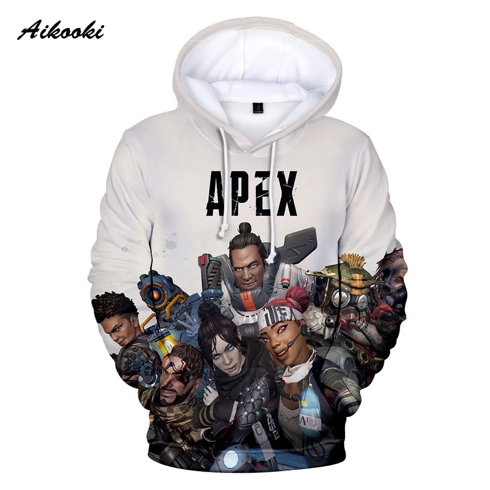 Personality 3D Printed Game Apex Legends Hoodies Sweatshirts Men Women High Quality Hoody Game Long Sleeve Plus Size Hoodies
