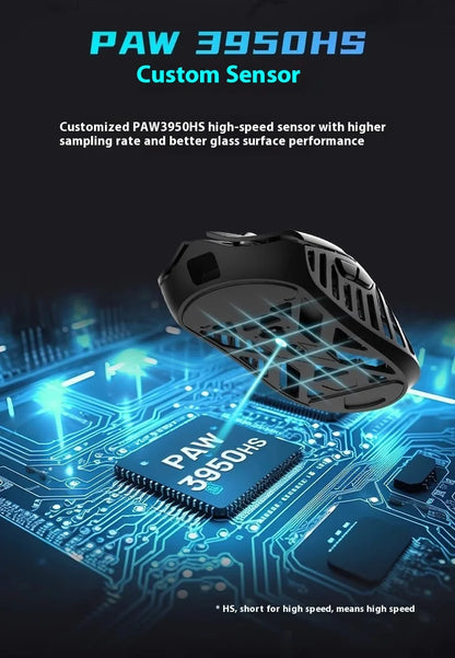WLmouse Beast X Max Wireless Mouse PAW3950HS Sensor Magnesium Alloy 8K FPS Gaming Mouse Lightweight Gaming Accessories Customize