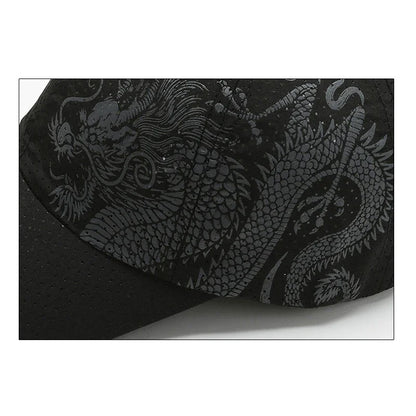 New Style Summer Baseball Cap Quick-Drying Air Hole Chinese Dragon Fashion Unisex Outdoor Casual Sports Sun Visor Trucker Hats