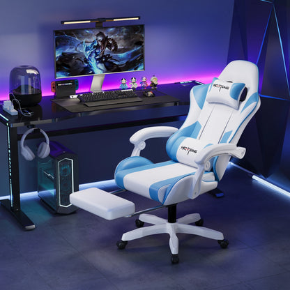 Ergonomiczny, nowoczesny obrotowy fotel gamingowy e-sportowy z kółkami do biura i domu, komputerowy fotel gamingowy w stylu obrotowym