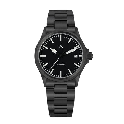 MILITADO ML18 Quartz PVD 316L Steel Sapphire VH31 Sweep Second Movement Sapphire BGW9 Lume 100M Waterproof Men Wristwatch