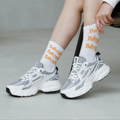 Chaussures de course pour femme Baasploa : baskets de jogging légères et tendance en mesh, antidérapantes, pour femme, d'extérieur, respirantes, colorées et décontractées