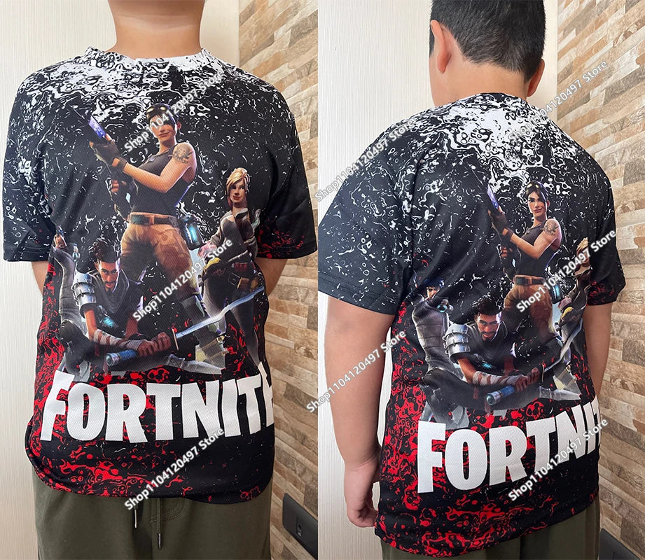 Fortnites 3D Printed Short Sleeve T-Shirt Game Cartoon Print Battle Royale Adult Kid Clothes Kids T-shirt Harajuku Tshirt