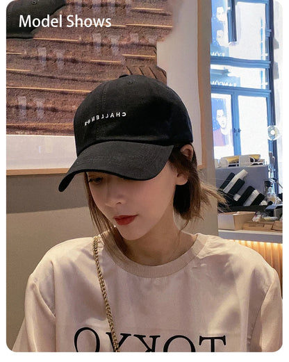 Letter Embroidered Baseball Cap for Women Spring Summer Outdoor Sunscreen Unisex Snapback Hat Sports Casual Men Hip Hop Hat