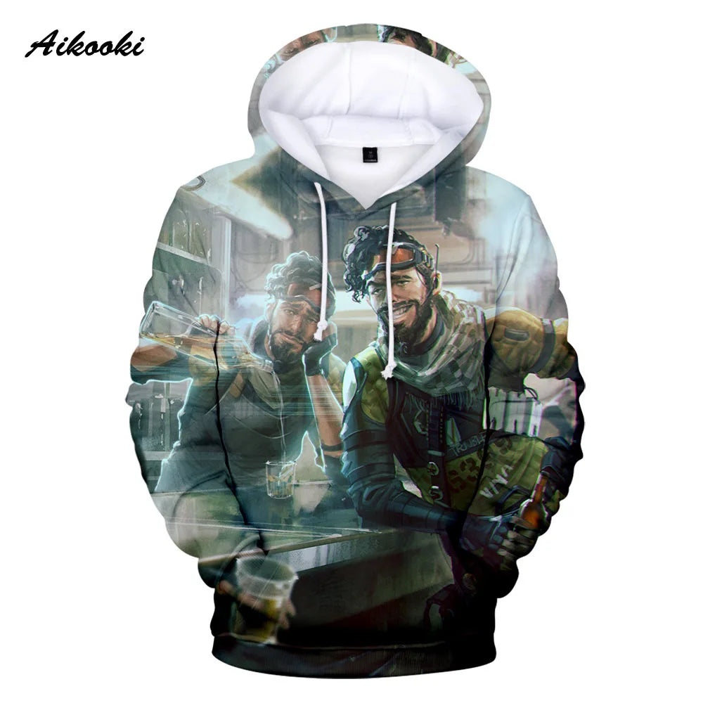 Personality 3D Printed Game Apex Legends Hoodies Sweatshirts Men Women High Quality Hoody Game Long Sleeve Plus Size Hoodies