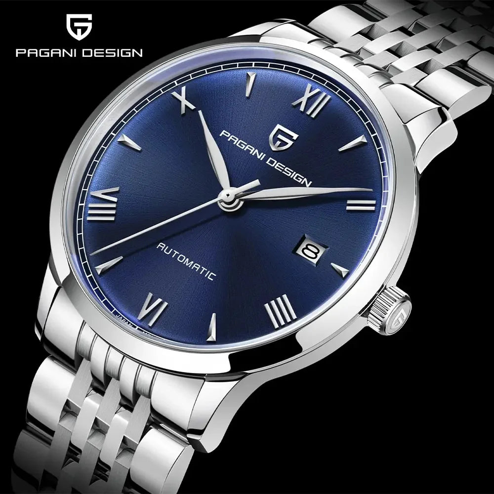 PAGANI DESIGN 40MM Pilot Men's Mechanical Watch Luxury Sapphire Glass Automatic Watch 100M Waterproof NH35 Wristwatch for Men