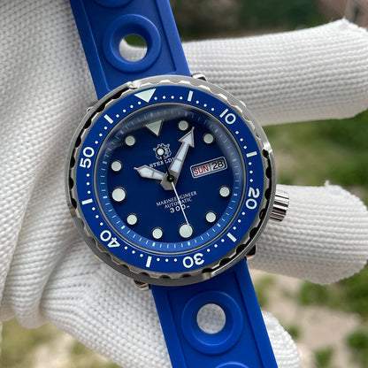 STEELDIVE Top Brand Day Function 47.5mm 300M Waterproof Sapphire Glass Ceramic Bezel NH36 Automatic Dive Can Tuna Watch for Men
