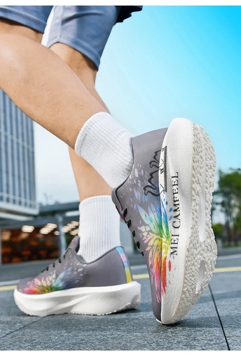 2026 New Eagle Pattern Running Shoes Carbon Plate Marathon Sports Shoes Ultra-Light Breathable Cushioning Training Running Shoes