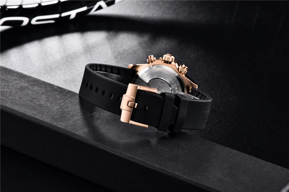 PAGANI DESIGN V2 40MM Meteorite dial Men Quartz Watches Sapphire Retro Chronograph  Waterproof Watch For Men Reloj0 hombr