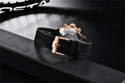 PAGANI DESIGN V2 40MM Meteorite dial Men Quartz Watches Sapphire Retro Chronograph  Waterproof Watch For Men Reloj0 hombr