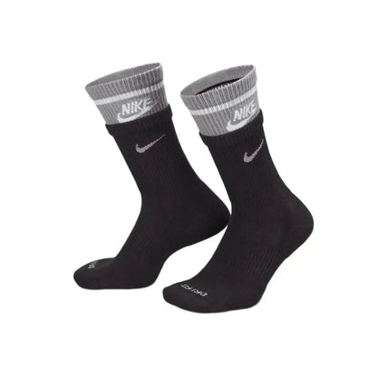 Nike Basketball Socks: AJ Jordan Triple Pack Mid-Calf Socks for Men and Women—Breathable and Moisture-Wicking SX5545-915