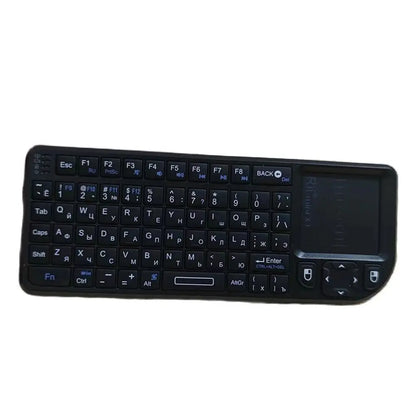 Rii X1 2.4GHz Black Mini Wireless Keyboard US/RU/ES/FR Air Mouse With Touchpad Remote Control For Android TV Box/PC/Laptop