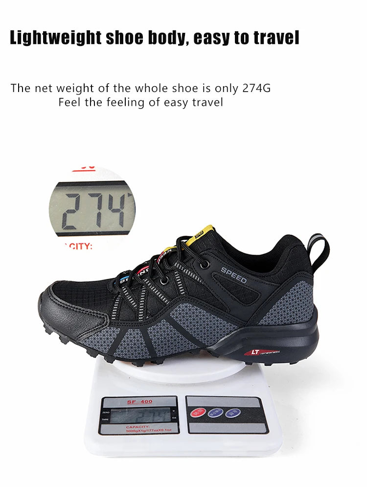 Men's Hiking Shoes All-terrain Outdoor Sports Shoes Breathable Mesh Non-slip Wear-resistant Hiking Shoes Outdoor Cycling Shoes