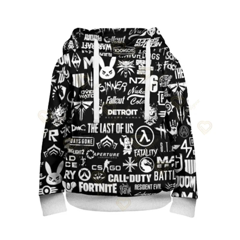 Fortnite Jungen-Cosplay-Hoodie „Cool Heroes“, Cartoon-Sweatshirt, Kinderkleidung für Frühling und Herbst, Baby-Mantel, Kapuzenjacke für Kinder