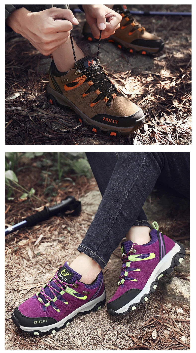 Bottes de randonnée pro-montagne pour sports de plein air, chaussures de trekking pour hommes et femmes, chaussures de marche résistantes à l'usure, chaussures d'escalade d'été