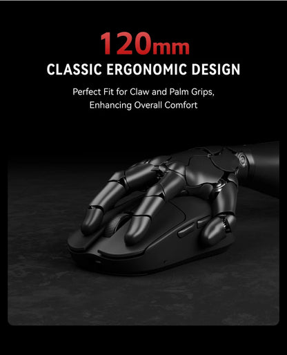 ATK VXE MAD R MAJOR Gaming Mouse Wireless 8K, PAW3950/3395 Sensor, Ultra-Lightweight Ergonomic Gaming Mouse, Dual-Mode RGB Gaming Mouse
