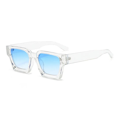 JNPCXI Fashion Square Women Luxury Sunglasses Retro Gradient Blue Designer Men Trending Sun Glasses Shades UV400