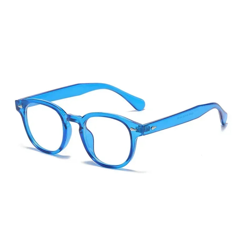 JNPCXI New Retro Round Sunglasses Women Yellow Fashion Rivets Decoration Shades UV400 Men Punk Sun Glasses