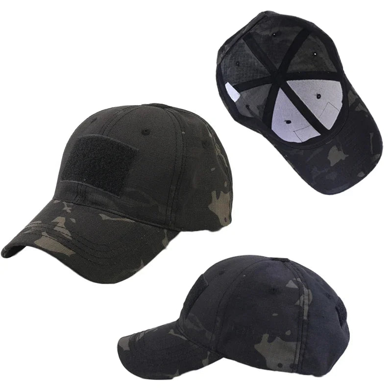 Camouflage Baseball Cap Outdoor Men's Tactical CP Adjustable Hat Sports Cycling Duck Tongue Cap