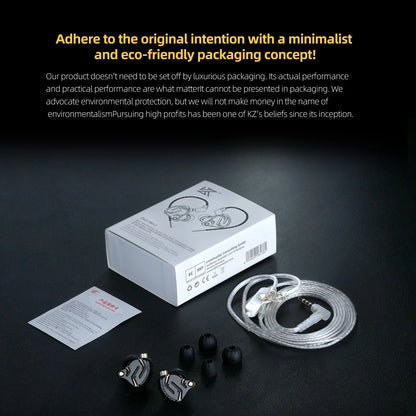 KZ ZS12 PRO 2 Flagship-Grade Super-Linear Hybrid IEM Earphones HiFi Bass In Ear Headphones Esports Gaming Headest Wired Earbuds