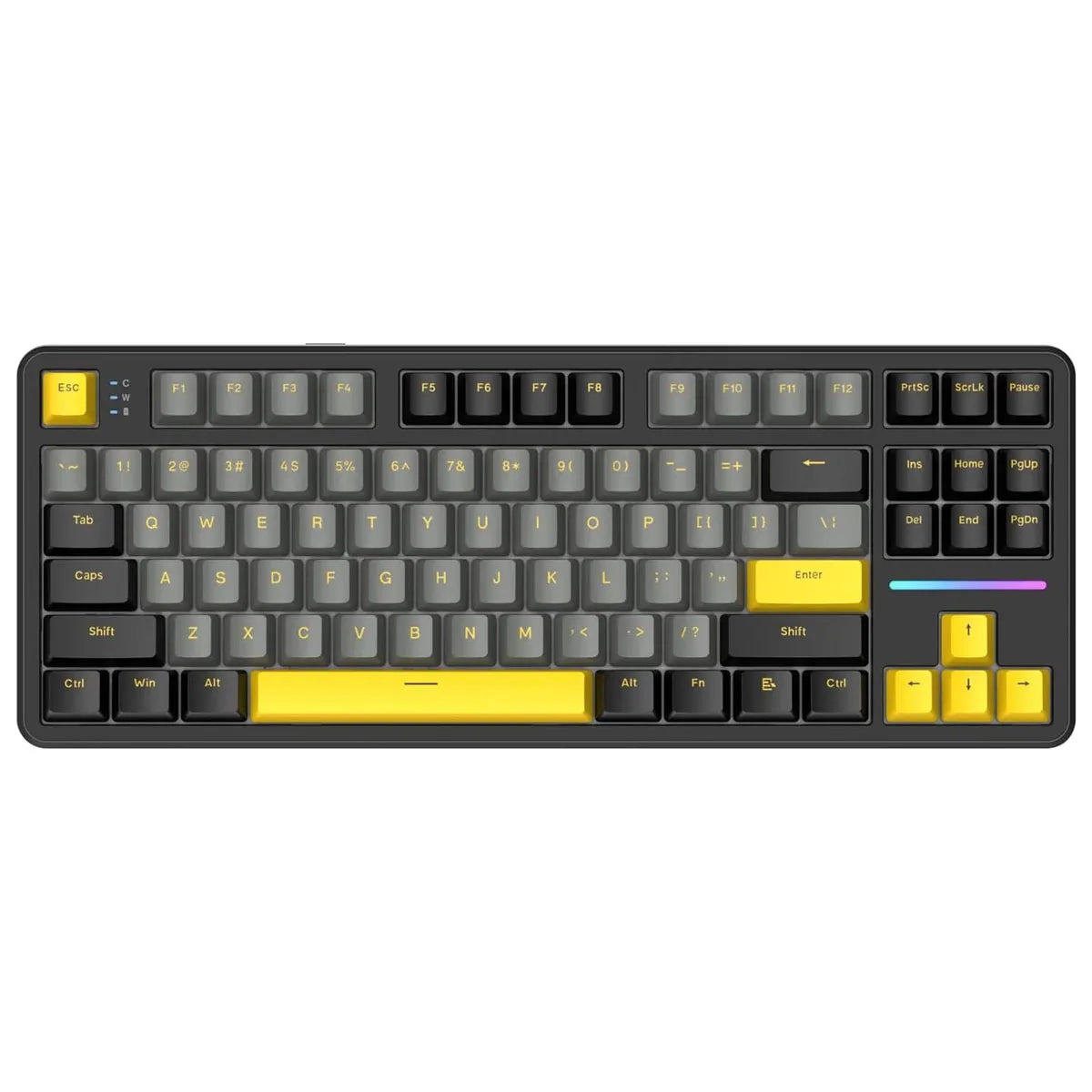 Attack Shark X87 Wireless Mechanical Keyboard, Tri-Mode Hot Swappable Gasket Gaming Keyboard with RGB Backlit, Bluetooth 5.0/2.4GHz/USB-C TKL Mechanical Keyboard