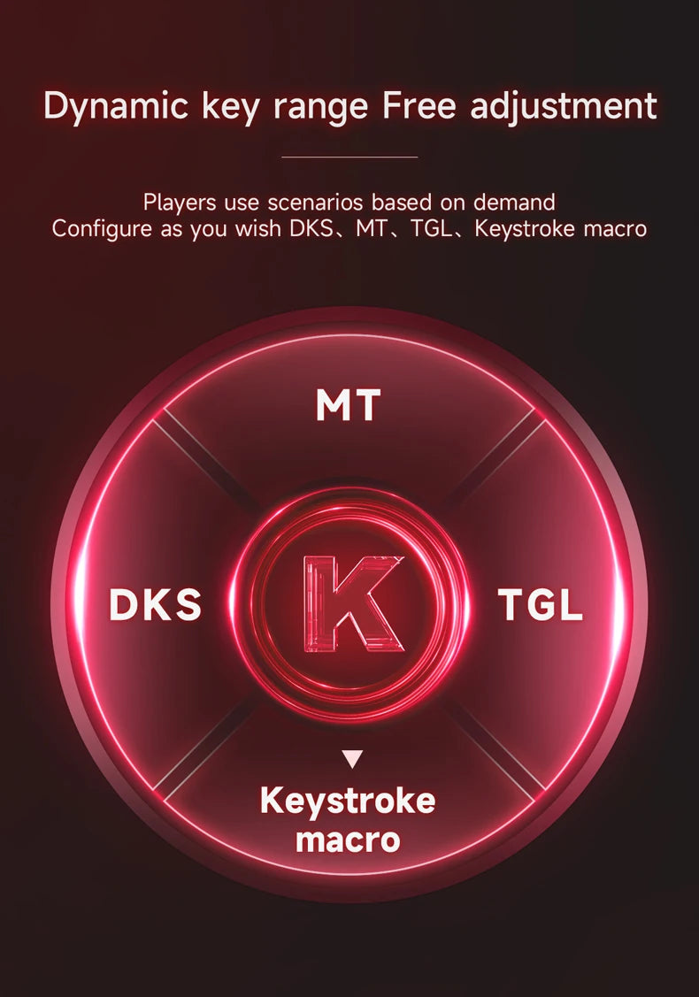 AJAZZ AK680 MAX Magnetic Axis Wired Keyboard 0.125ms Ultra-Low Latency Professional Gaming Keyboard