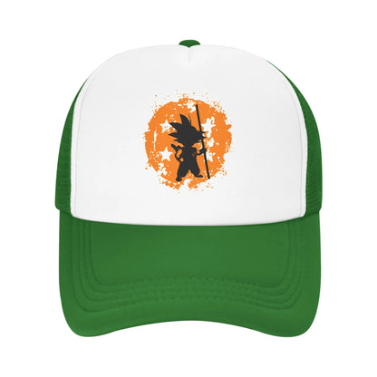 Unisex Dragon Ball Z Goku DBZ Trucker Hats Outdoor Mesh Baseball Caps Snapback Caps Hats Sun Caps Trucker Cap High Quality