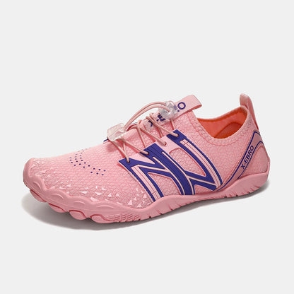 Oiaano platūs barefoot tipo juodi batai vyrams, moterims ir unisex – sportiniai vandens bateliai paplūdimiui, minkštu padu, lengvi ir kvėpuojantys