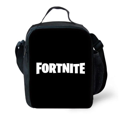 Borsa termica Classic Game Fortnites per bambini, capiente, per ragazzi, ragazze e studenti, ideale per picnic all’aperto, riutilizzabile come lunch box isotermico