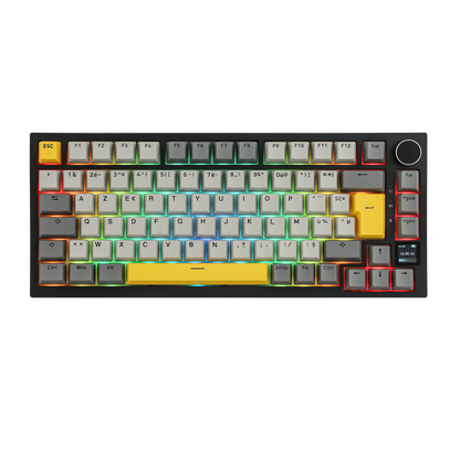 ISO-FR Layout EPOMAKER X AJAZZ AK820 PRO 75% AZERTY French Hot-Swap Wired/BT/2.4GHz Wireless Mechanical Keyboard for Win/Mac/PC