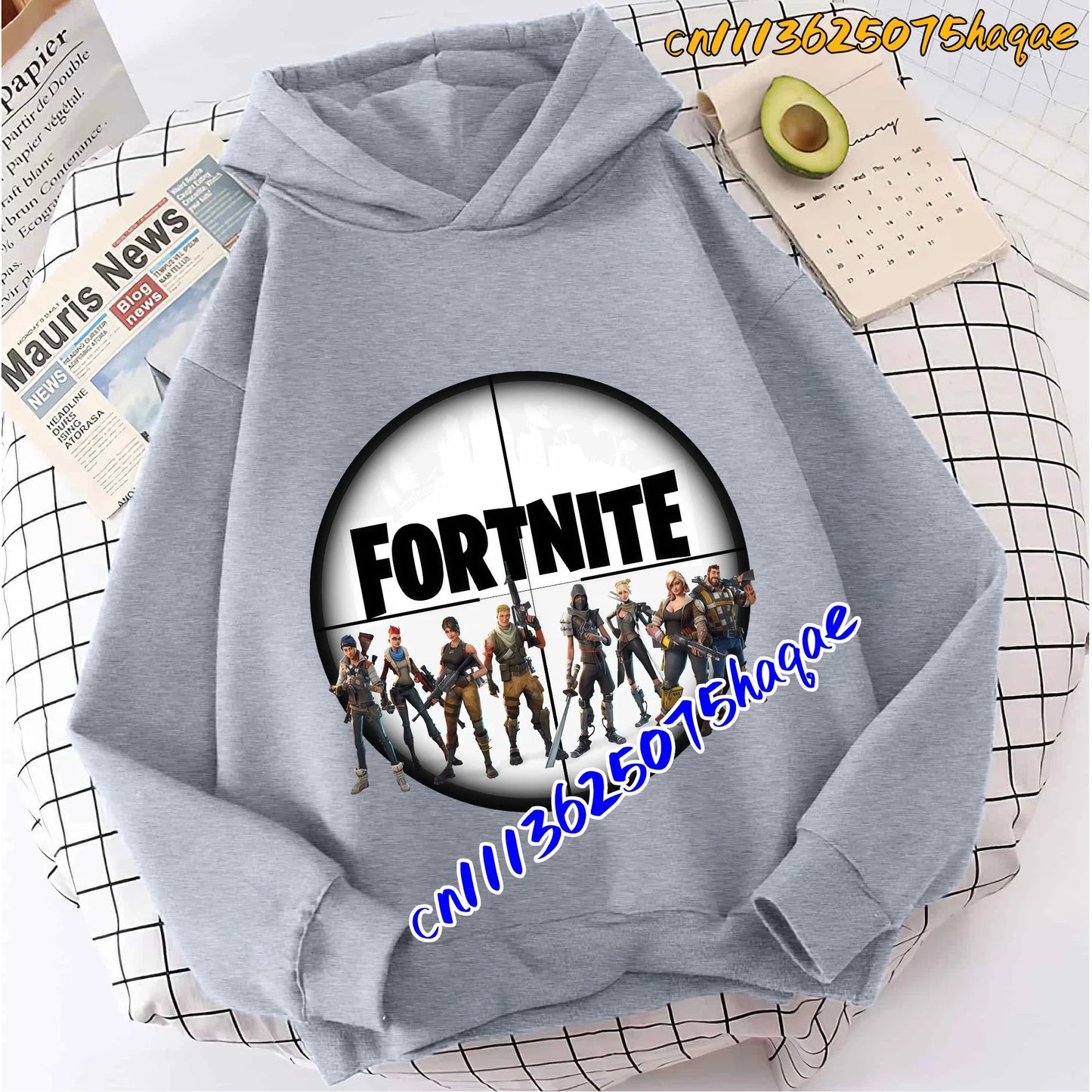 Fortnite Game Printed Children's Hoodies Cartoon Comfortable Suit Loose Long Sleeve Tops Autumn Winter Clothes