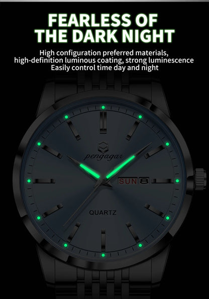 2025 New Top Brand Luxury Man Wristwatch Waterproof Luminous Date Men Watches Stainless Steel Quartz 43mm Men's Watch Male reloj