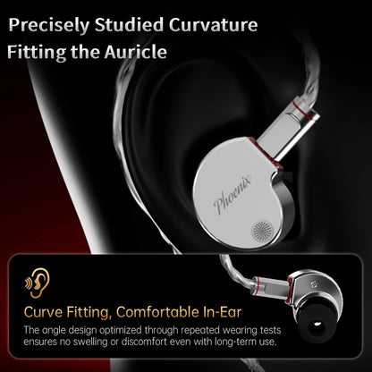 CCA Phoenix Metal Alloy Body 10mm Dual Magnetic Dynamic Coil HIFI Sound Quality In Ear Wired Esports Music Earphones