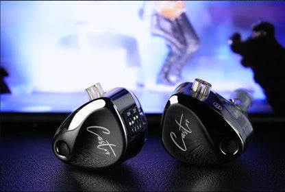 KZ Castor Wired Earbuds HiFi Bass Earphones with Dual Dynamic Drivers, Tunable Balanced Armature In-Ear Headphones, High Resolution Audio Earbuds