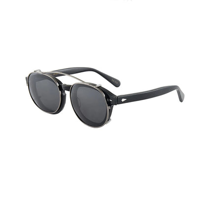 Polarized Clip-on For Johnny Depp Lemtosh Frame Sunglasses Men Women Brand For Male Eyeglasses