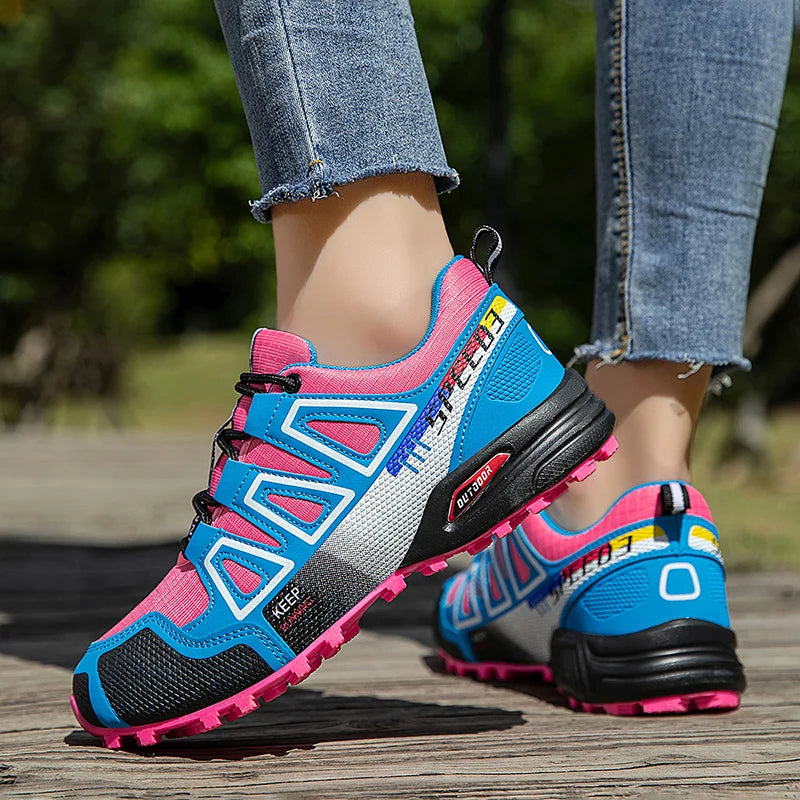 Hiking Shoes Women's Outdoor Hiking Sports Shoes, Non-slip Hunting Tactical Shoes, Breathable Lace-up Climbing Shoes, Cycling
