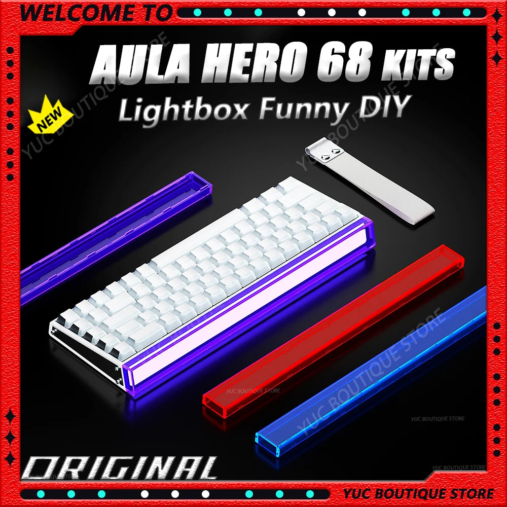 New AULA HERO 68HE/ULTRA Kits sticker Magnetic Switch Gaming Keyboard&Kits E-sport Custom Mechanical Wired Keyboard Accessories
