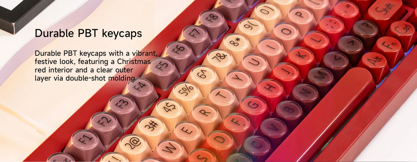 AKKO 5075 X Veekos K75 Gaming Mechanical Keyboard 75% RGB 3/5-Pin Hot Swap Wired Customized Keyboard with Knob Gasket