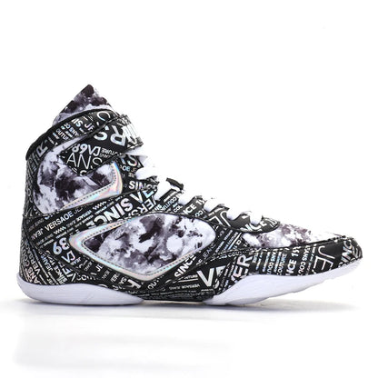 2026 New Arrival Boxing Sport Shoes Youth Wearable Wrestling Shoes Men Indoor Fighting Shoes Non-Slip Men’s Boxing Sneakers