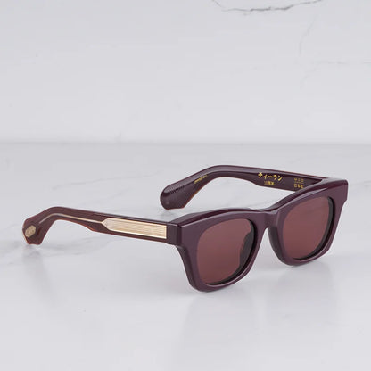 DEALAN Decade Collection Men's Classical Tortoise Gold Sunglasses Vintage Craft Cat Eye Thick Acetate Solar Glasses UV400