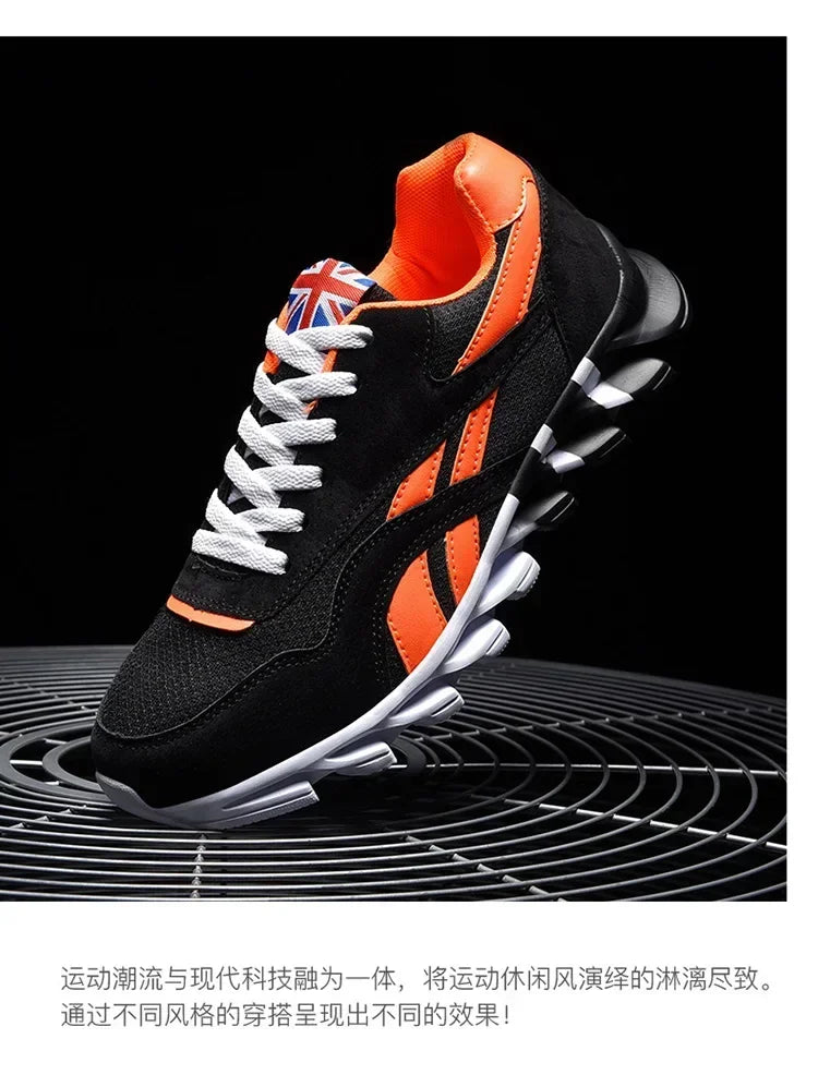 Brand trend size 46 47 48 men's wear-resistant cushioning thick-soled fitness sneakers, outdoor breathable running shoes for men